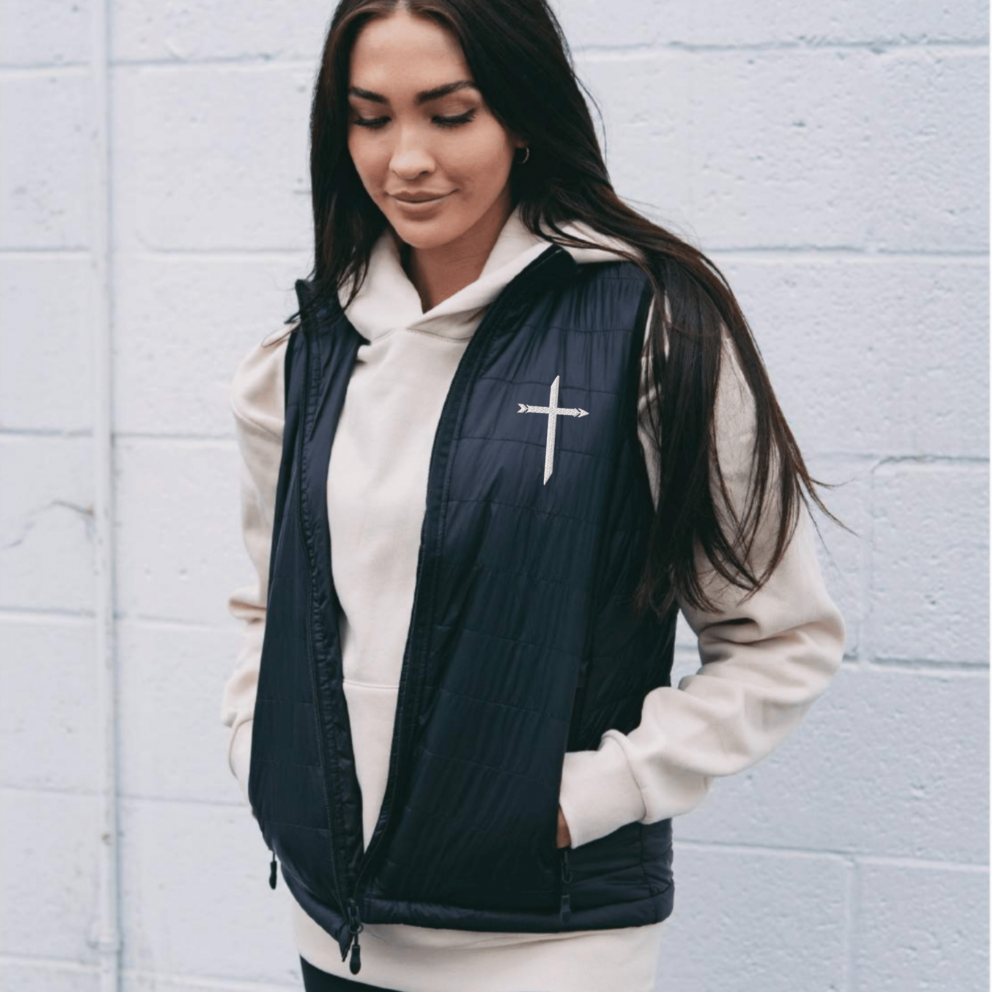 Womens Logo Puffer Vest