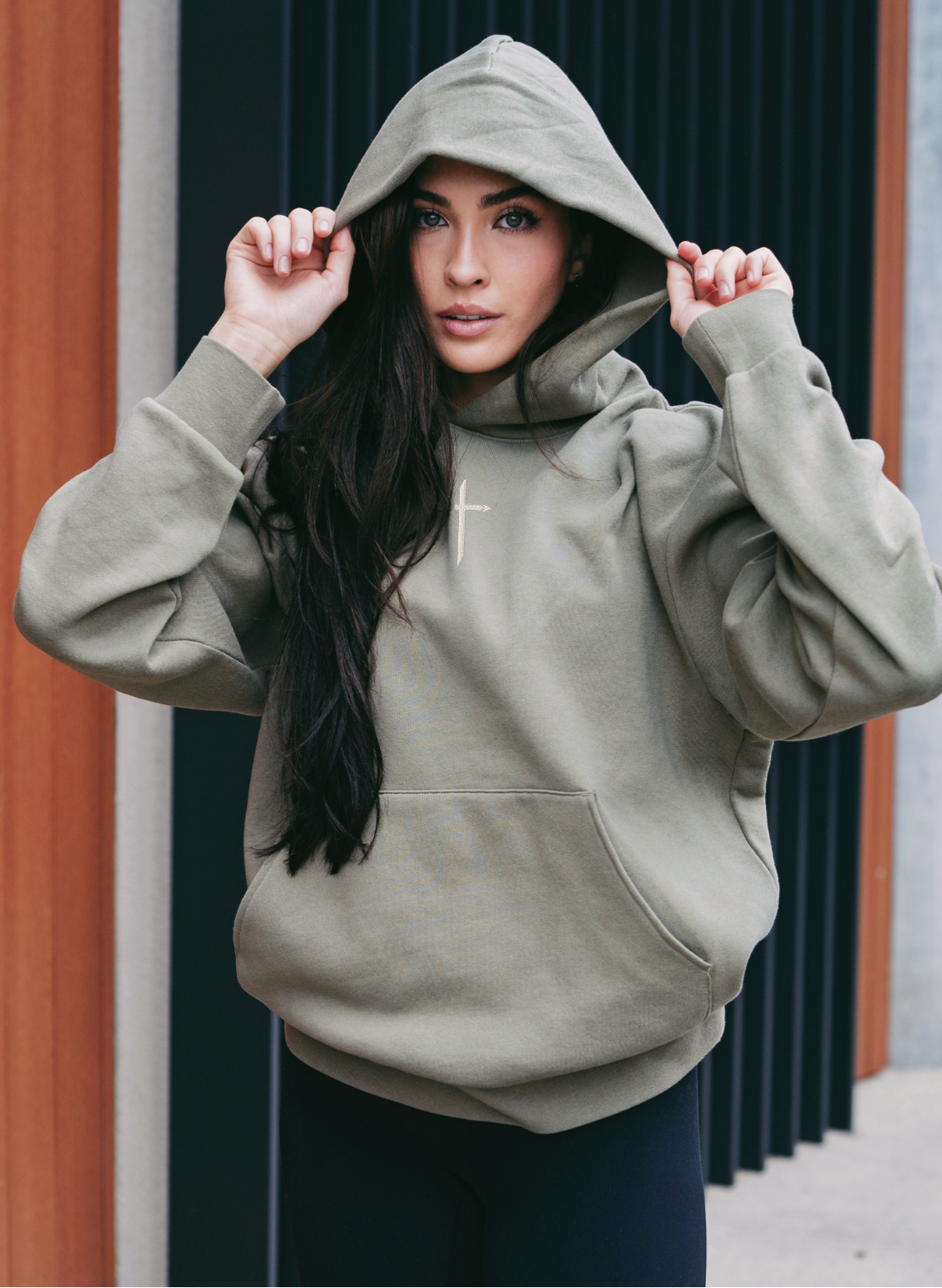 Women's Embroidered Hooded Sweatshirt