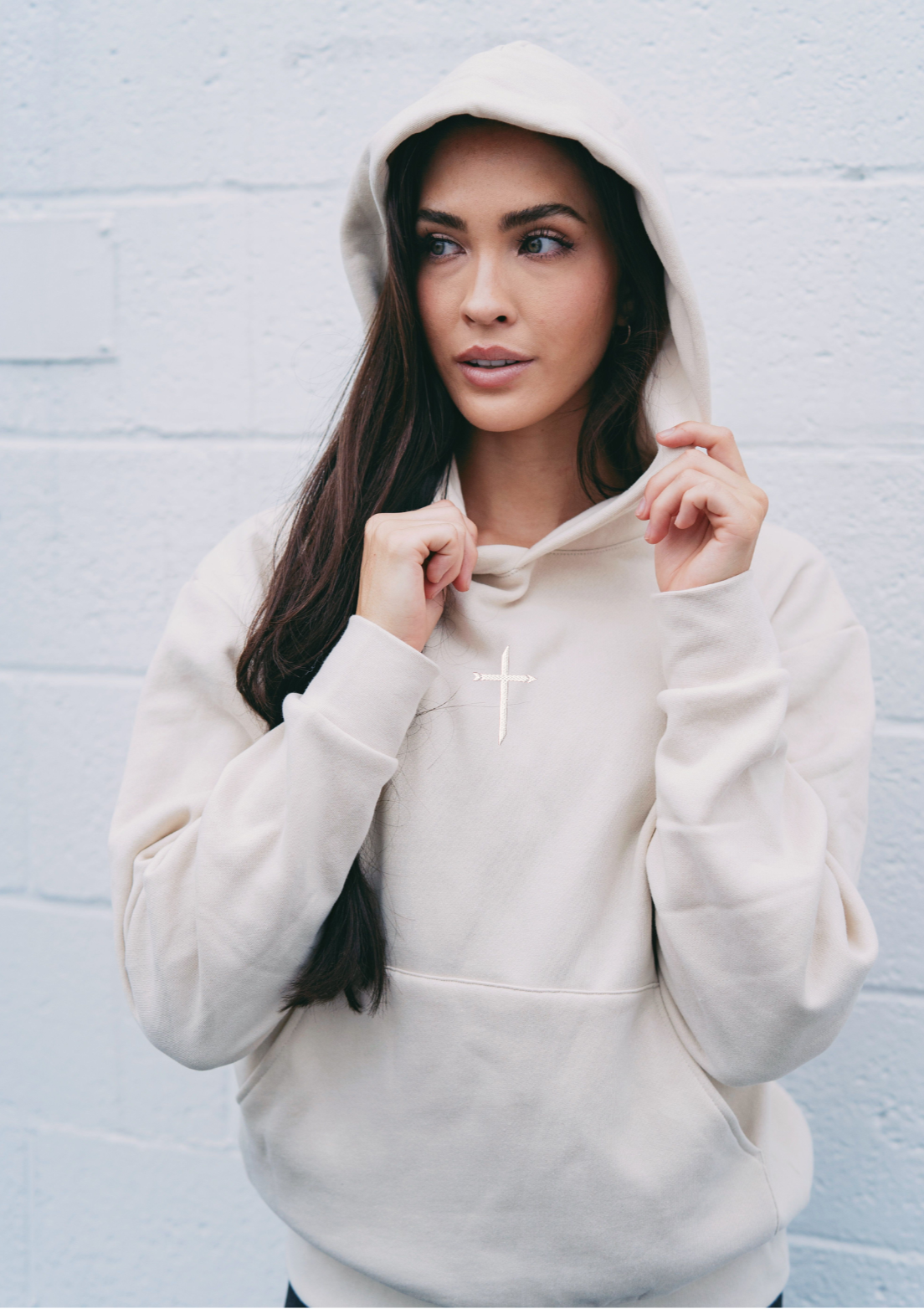 Women's Embroidered Hooded Sweatshirt