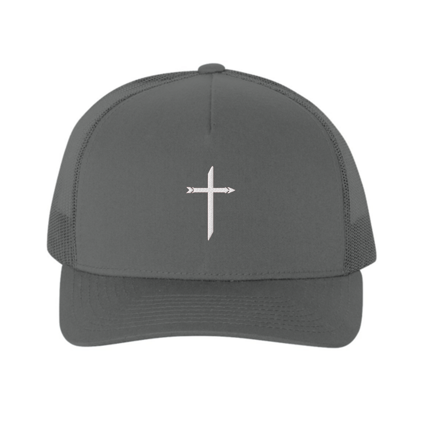 Embroidered Cross Five-Panel Hat