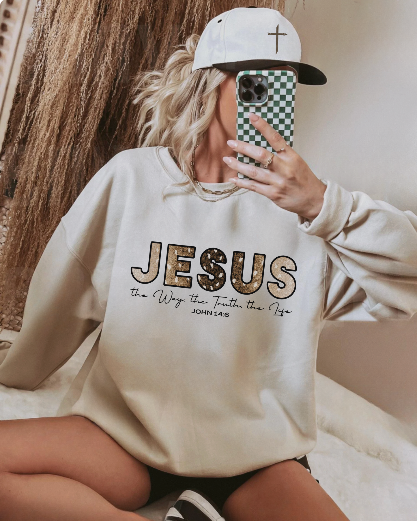 Women's Axis Print Jesus The Way Sweatshirt
