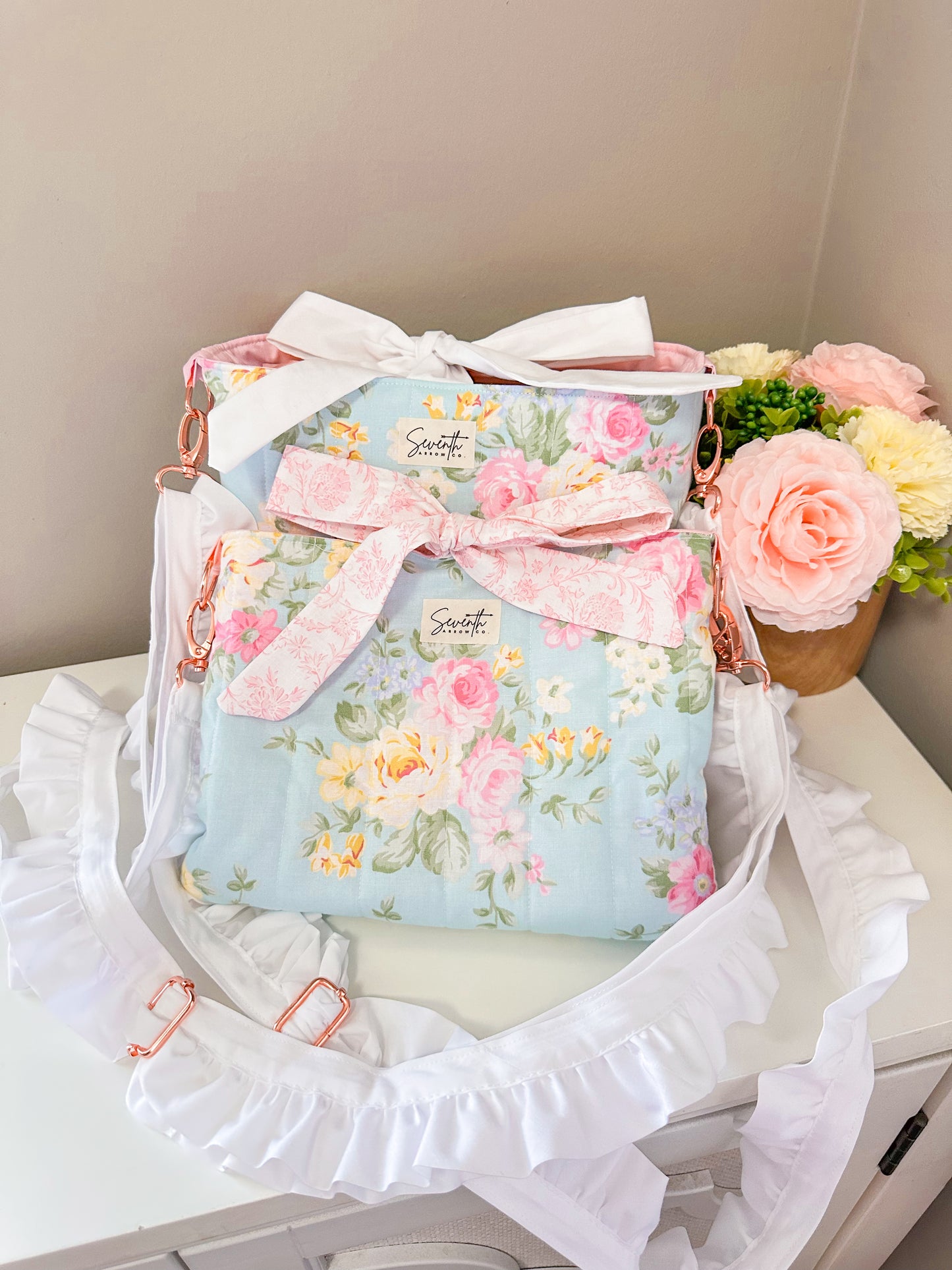 Sweet Spring Floral Bible Sleeve Crossbody Bag | Purse