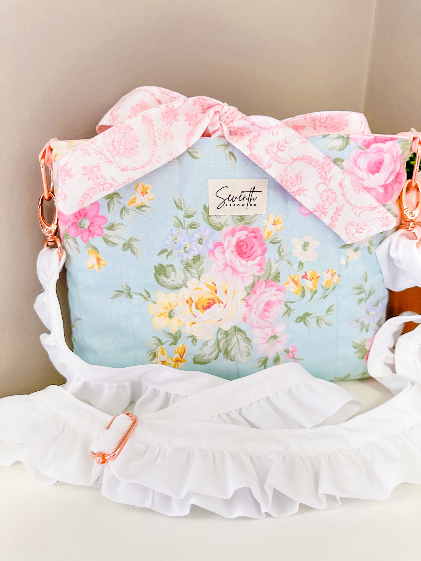 Sweet Spring Floral Bible Sleeve Crossbody Bag | Purse