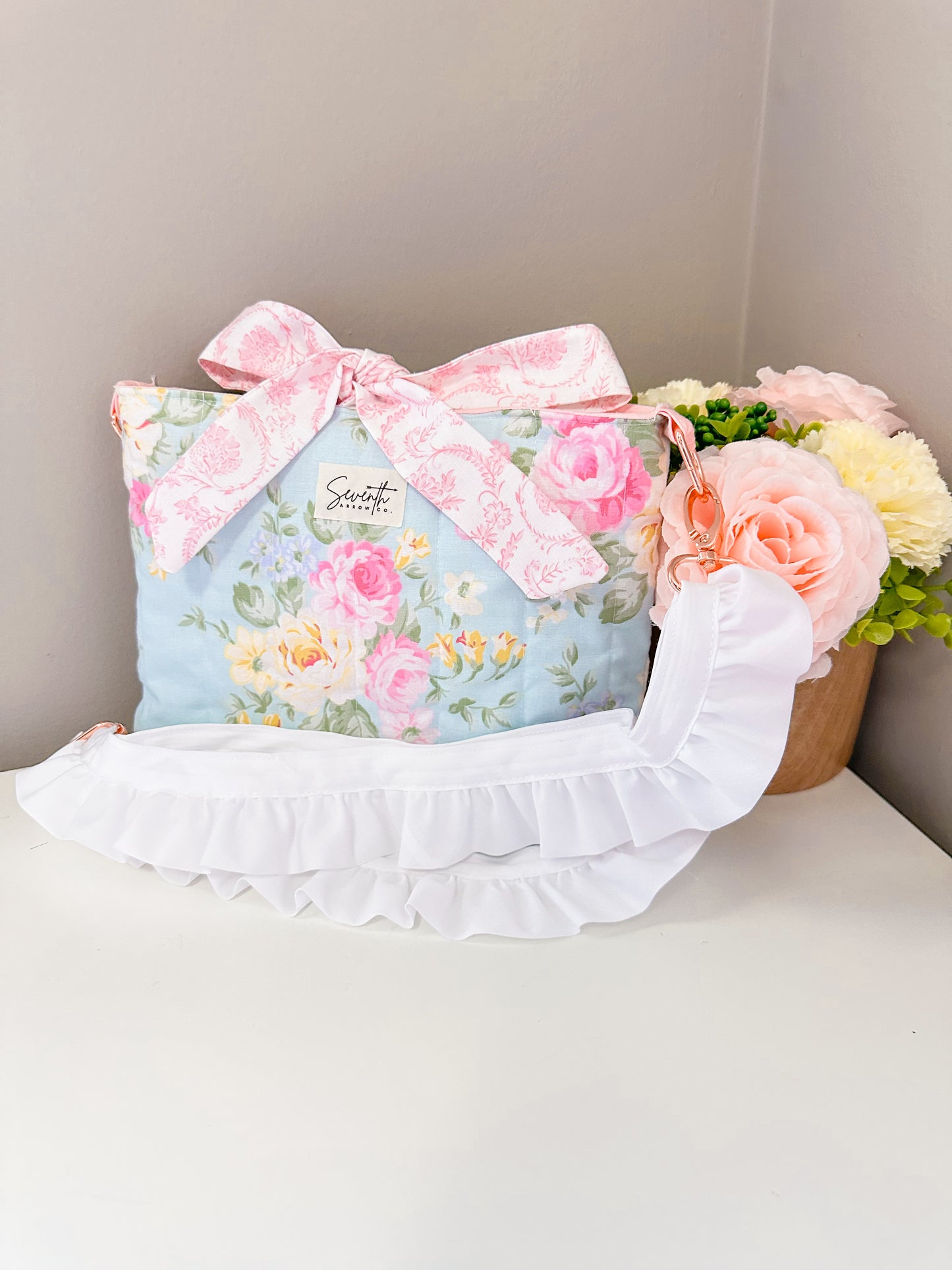 Sweet Spring Floral Bible Sleeve Crossbody Bag | Purse