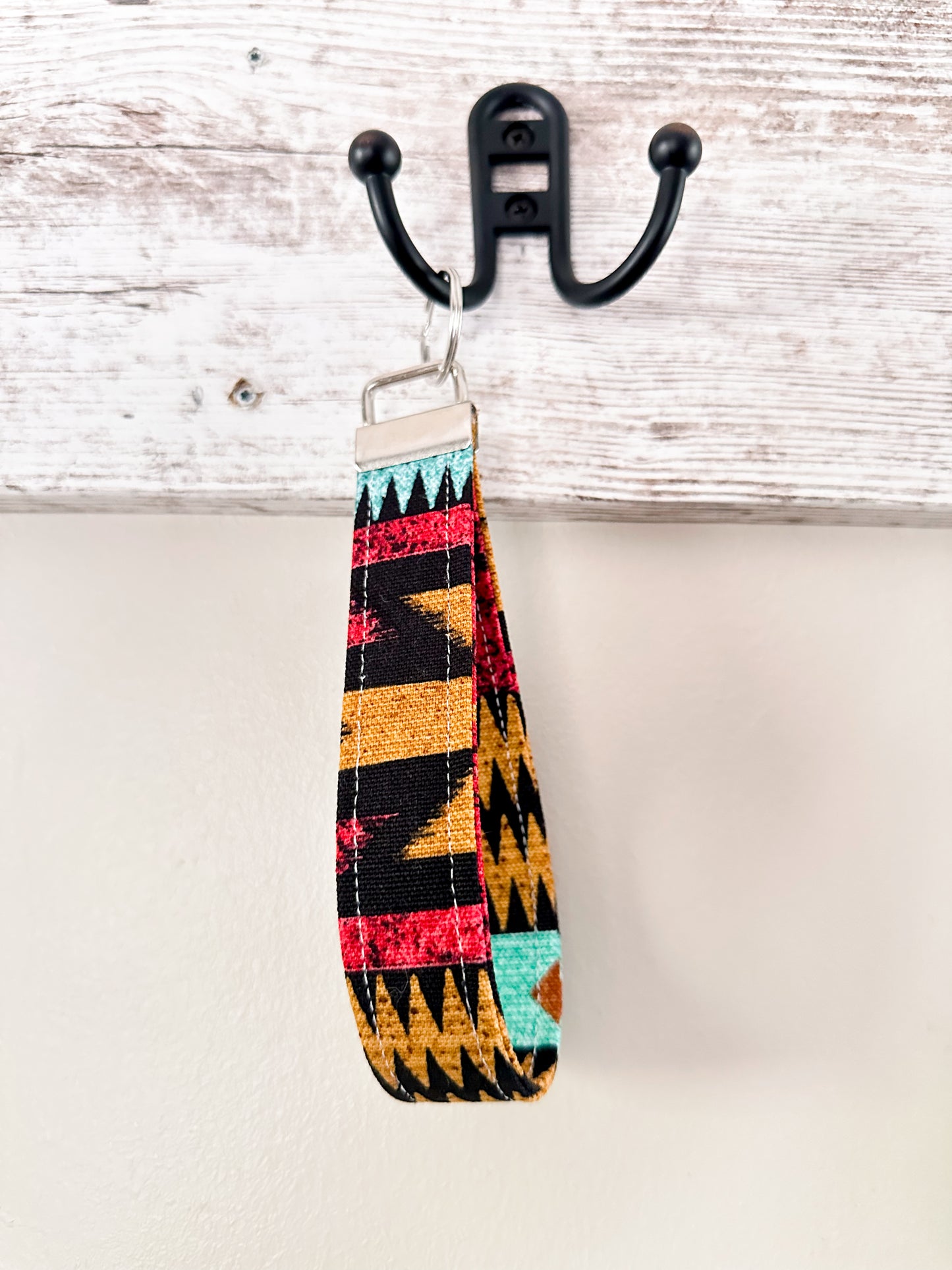 Faith & Fringe Western Canvas Wristlet Lanyard Keychain