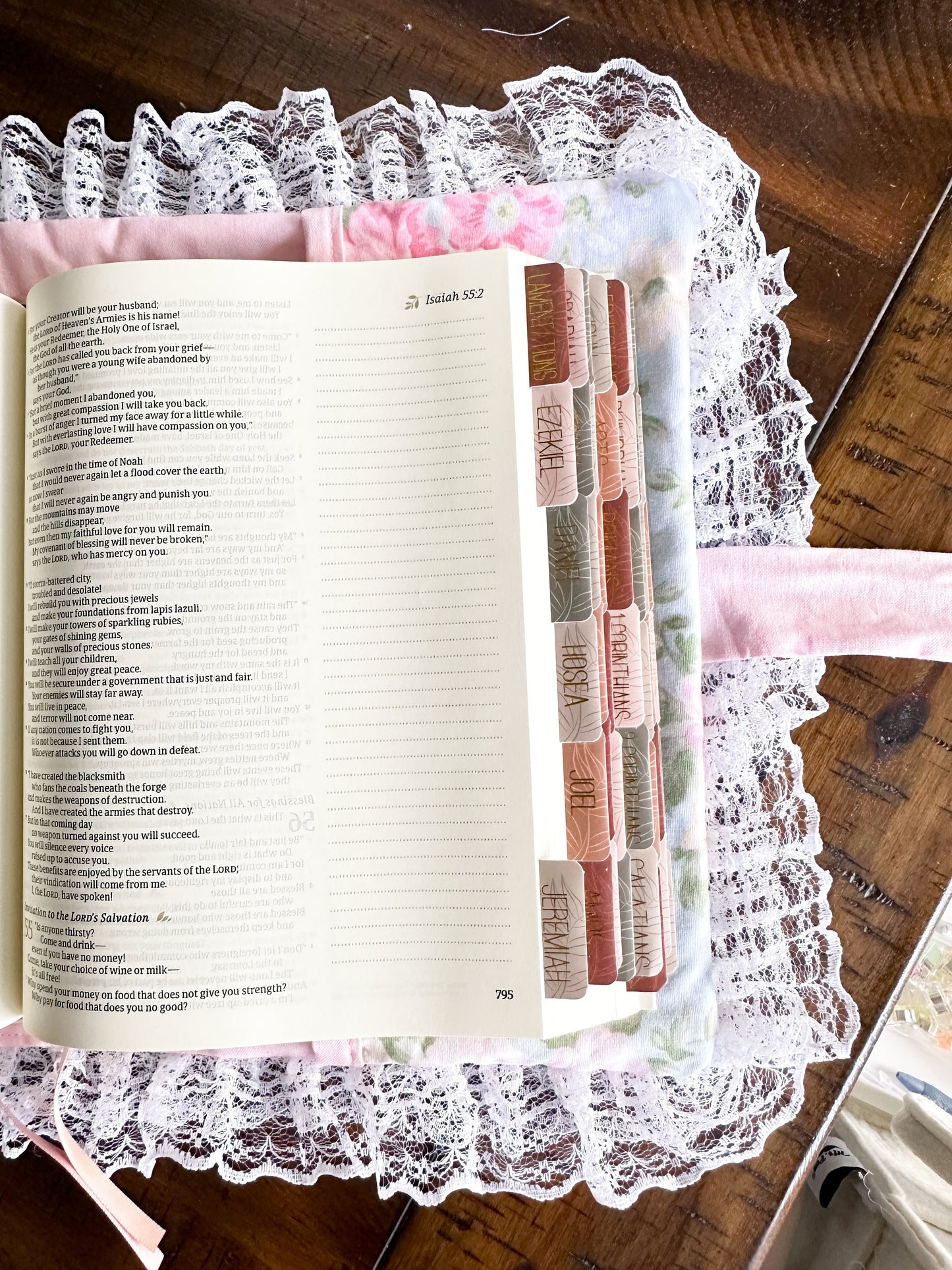 Sweet Spring Floral Bible Cover - Pink Edition