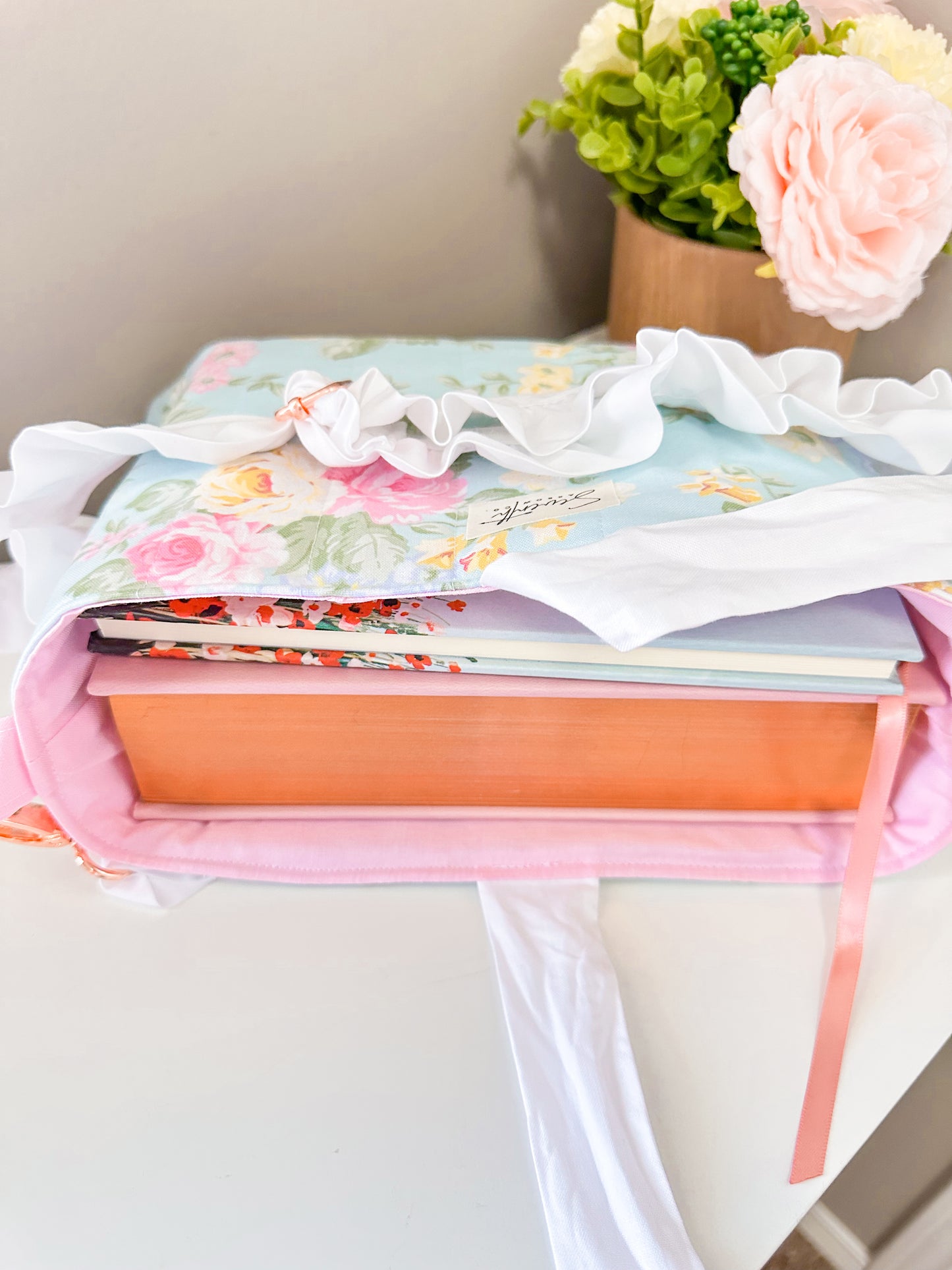 Sweet Spring Floral Bible Sleeve Crossbody Bag | Purse