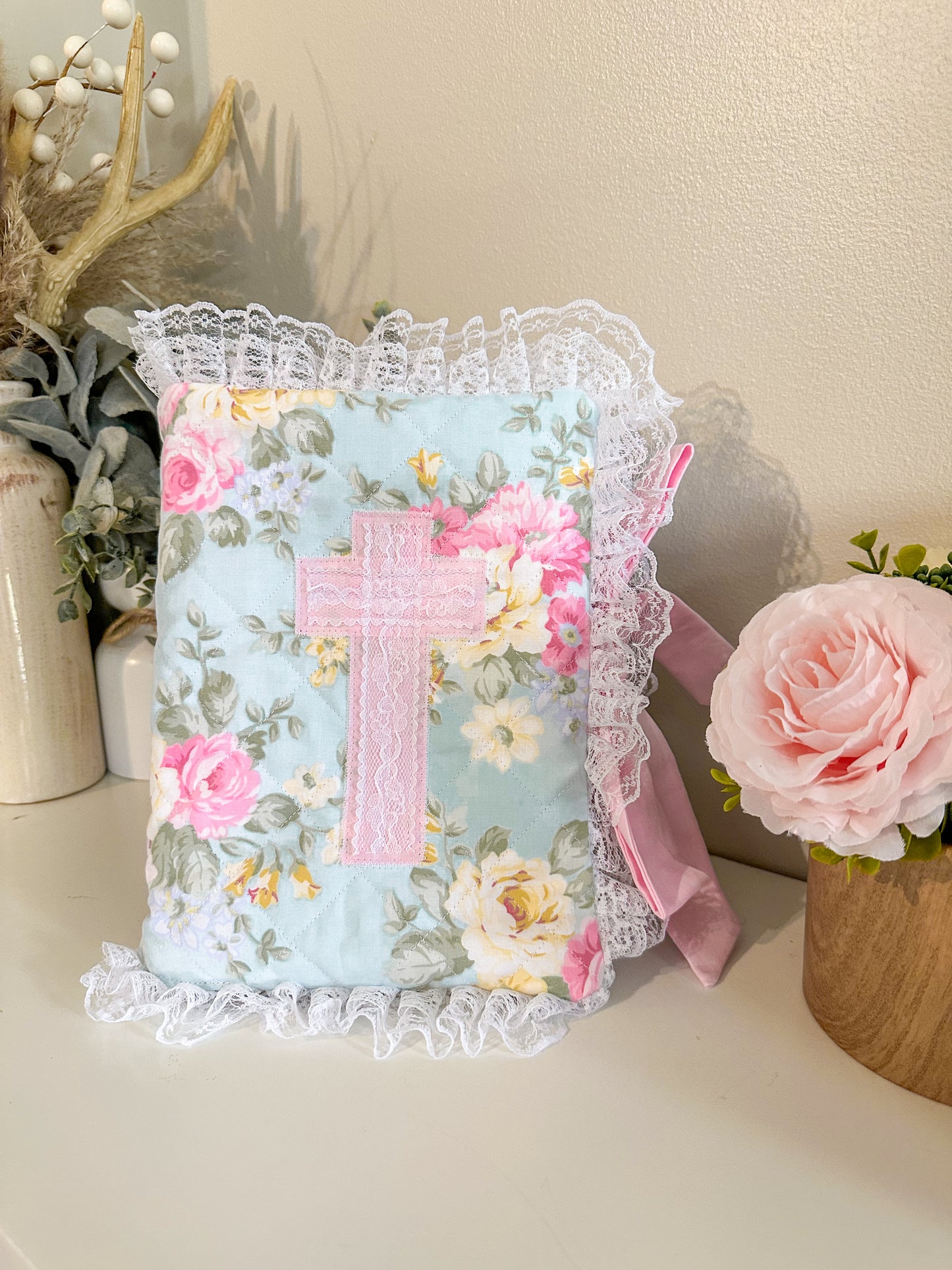 Sweet Spring Floral Bible Cover - Pink Edition