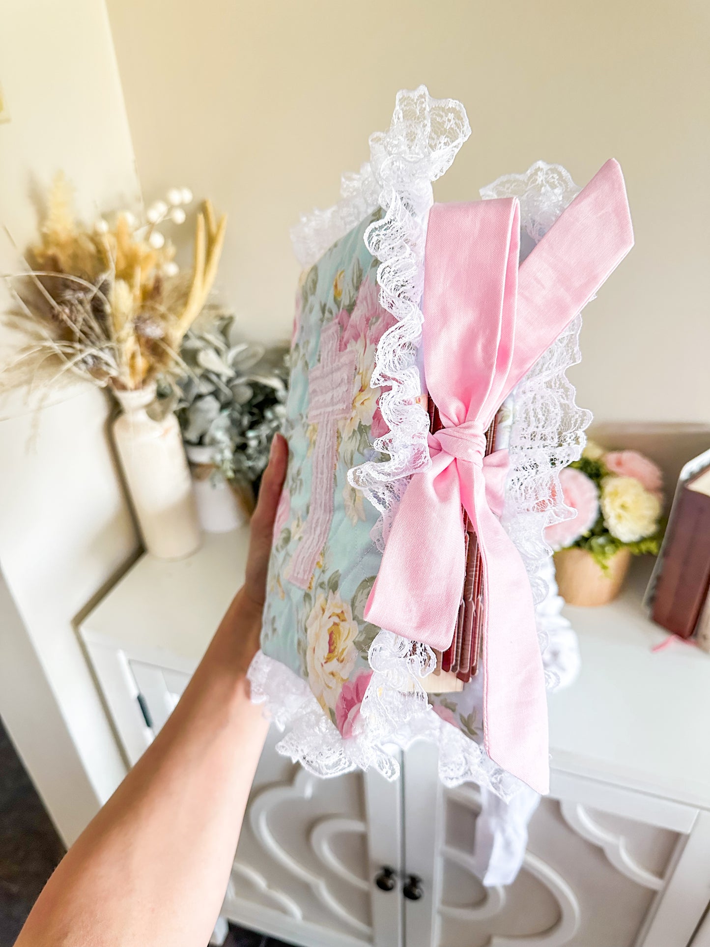 Sweet Spring Floral Bible Cover - Pink Edition
