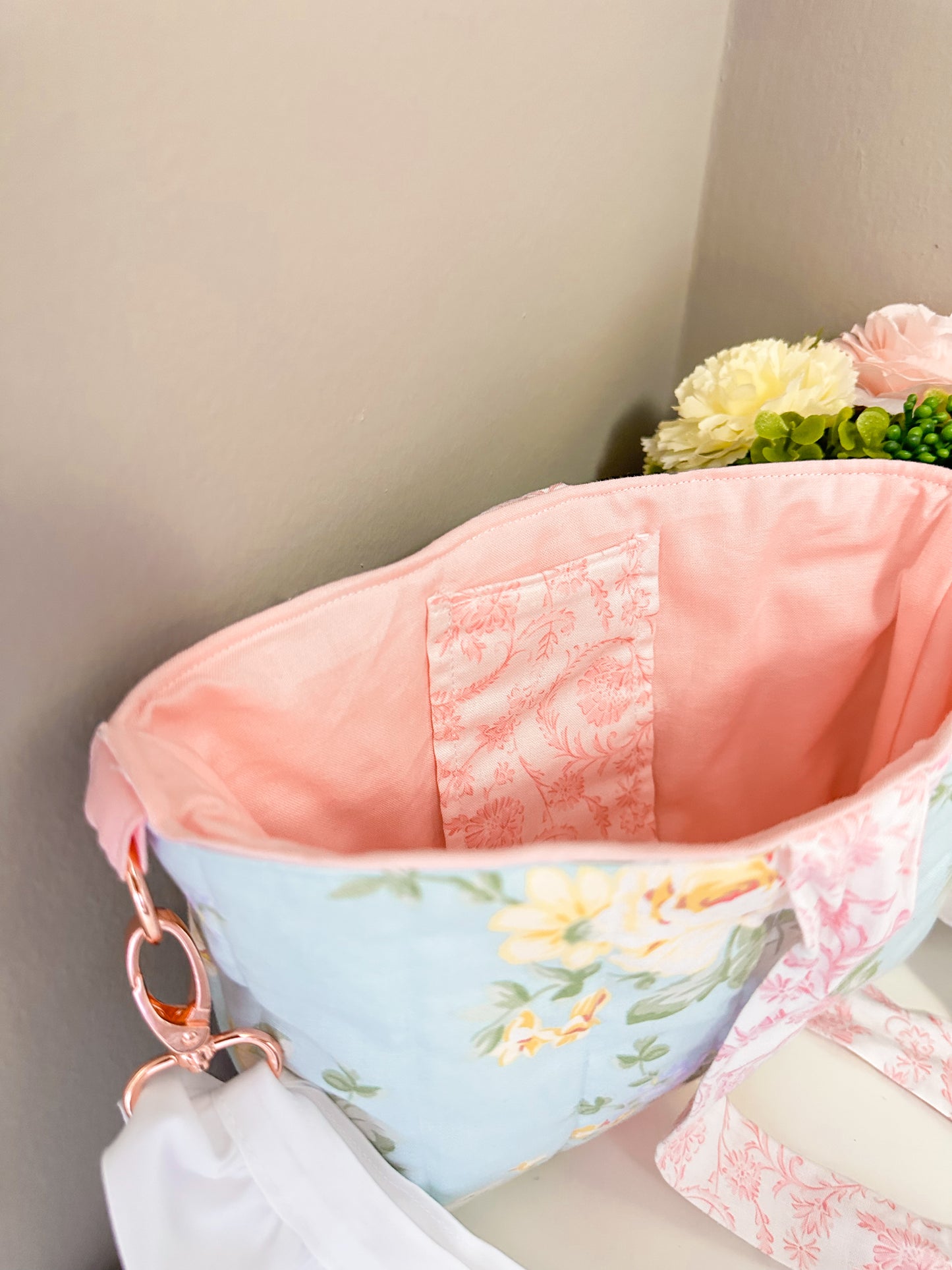 Sweet Spring Floral Bible Sleeve Crossbody Bag | Purse