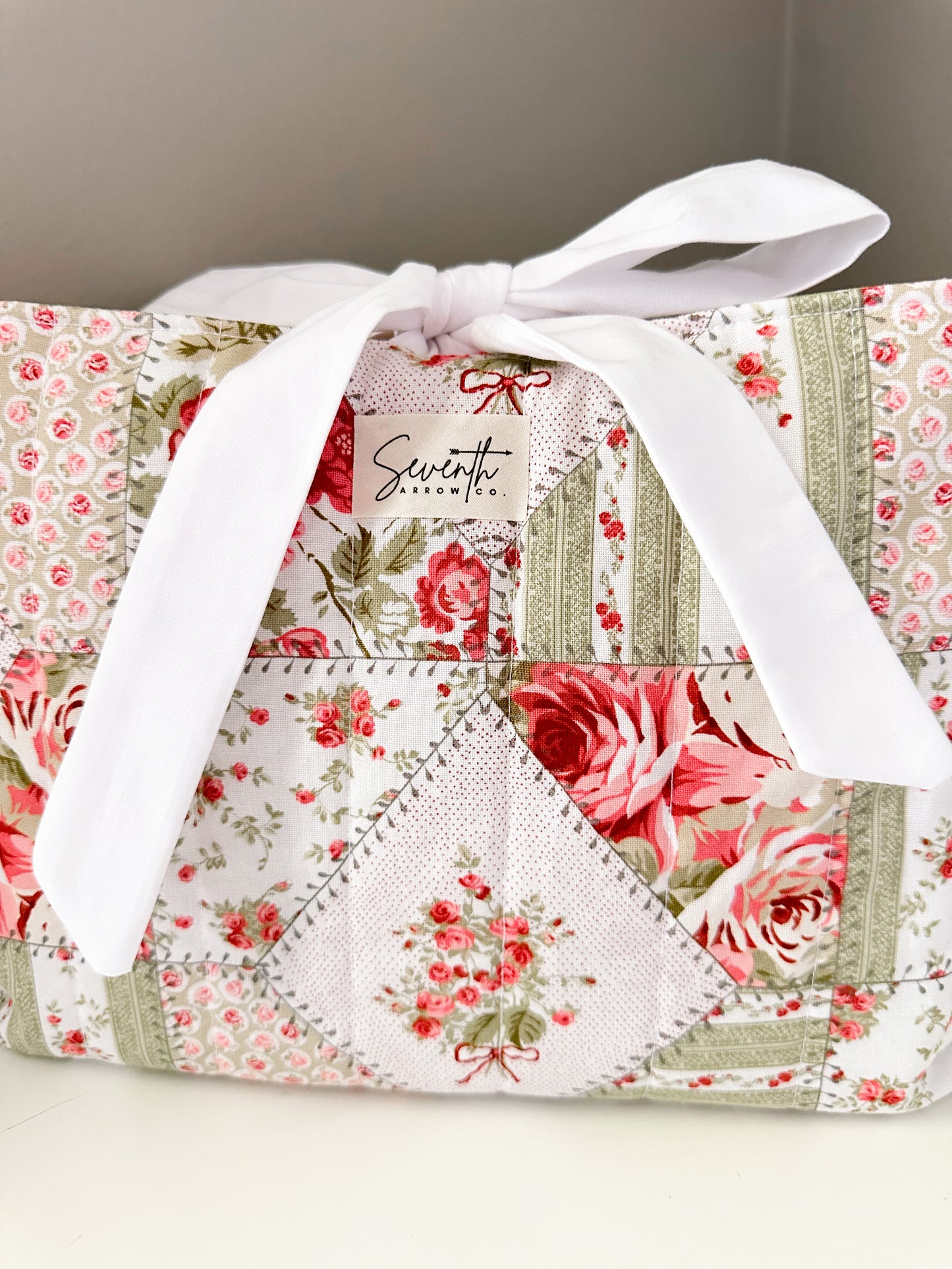Rose Patchwork Floral Bible Sleeve