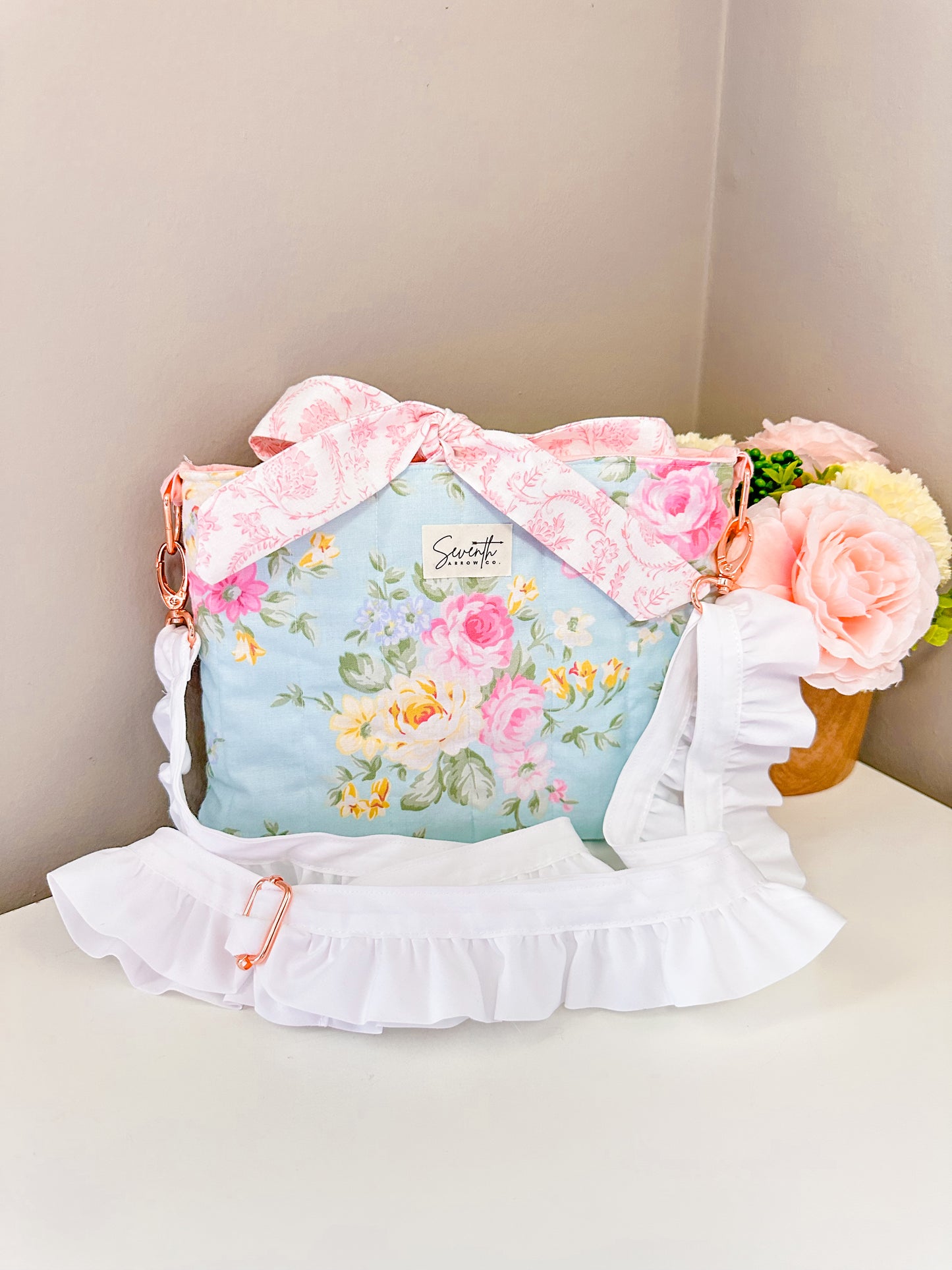 Sweet Spring Floral Bible Sleeve Crossbody Bag | Purse