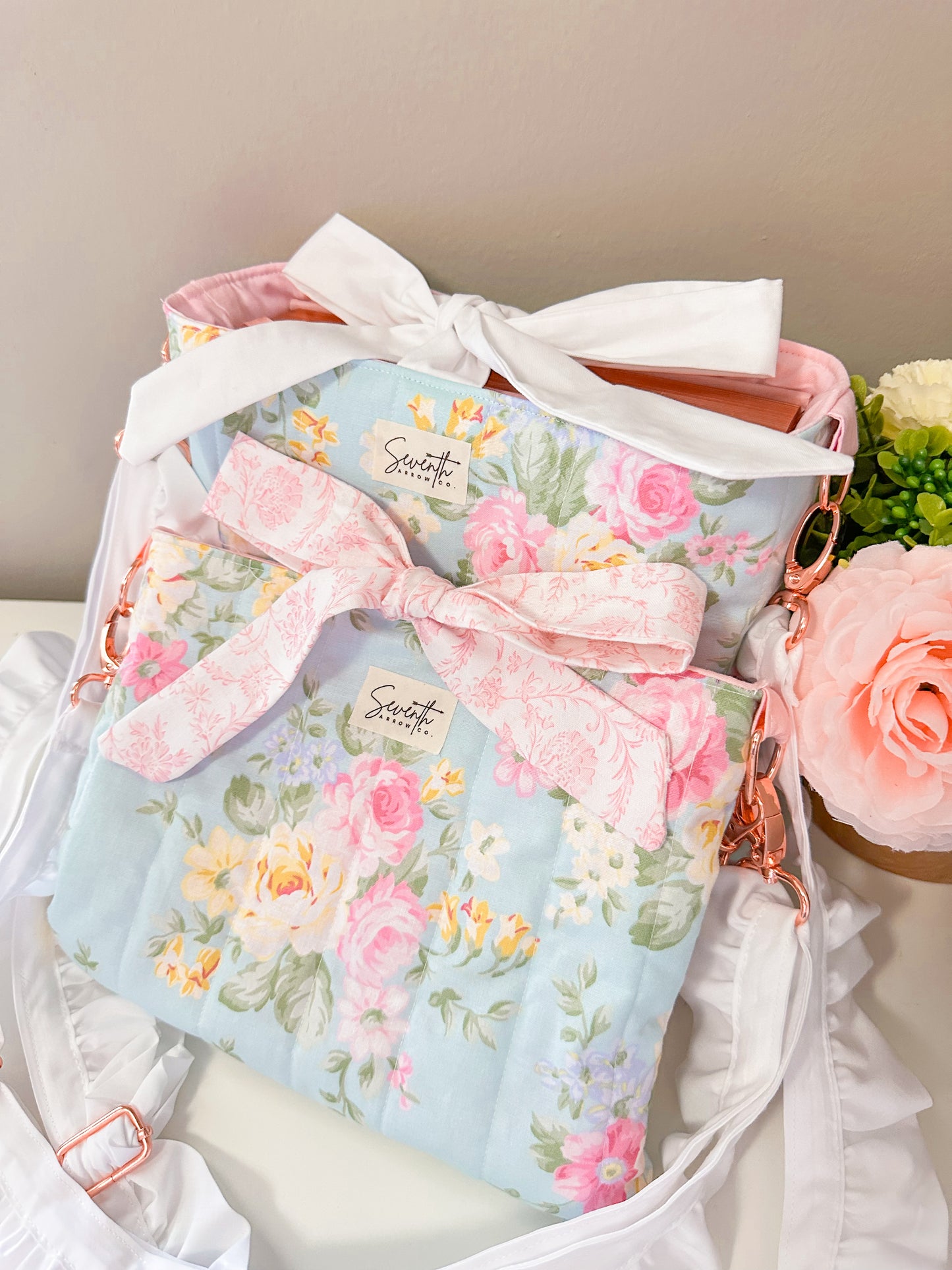 Sweet Spring Floral Bible Sleeve Crossbody Bag | Purse