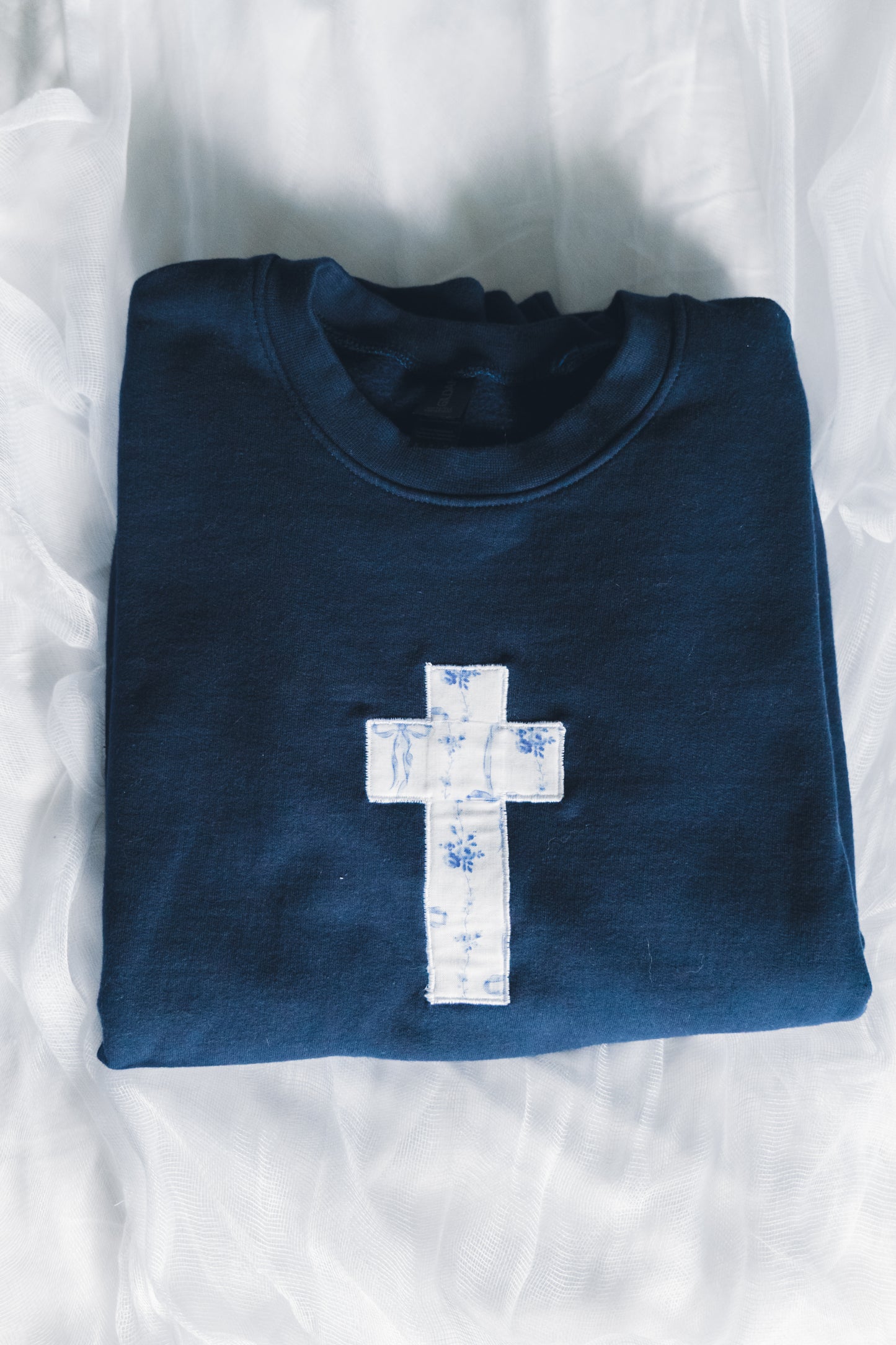 Love Letter Embroidered Cross Sweatshirt