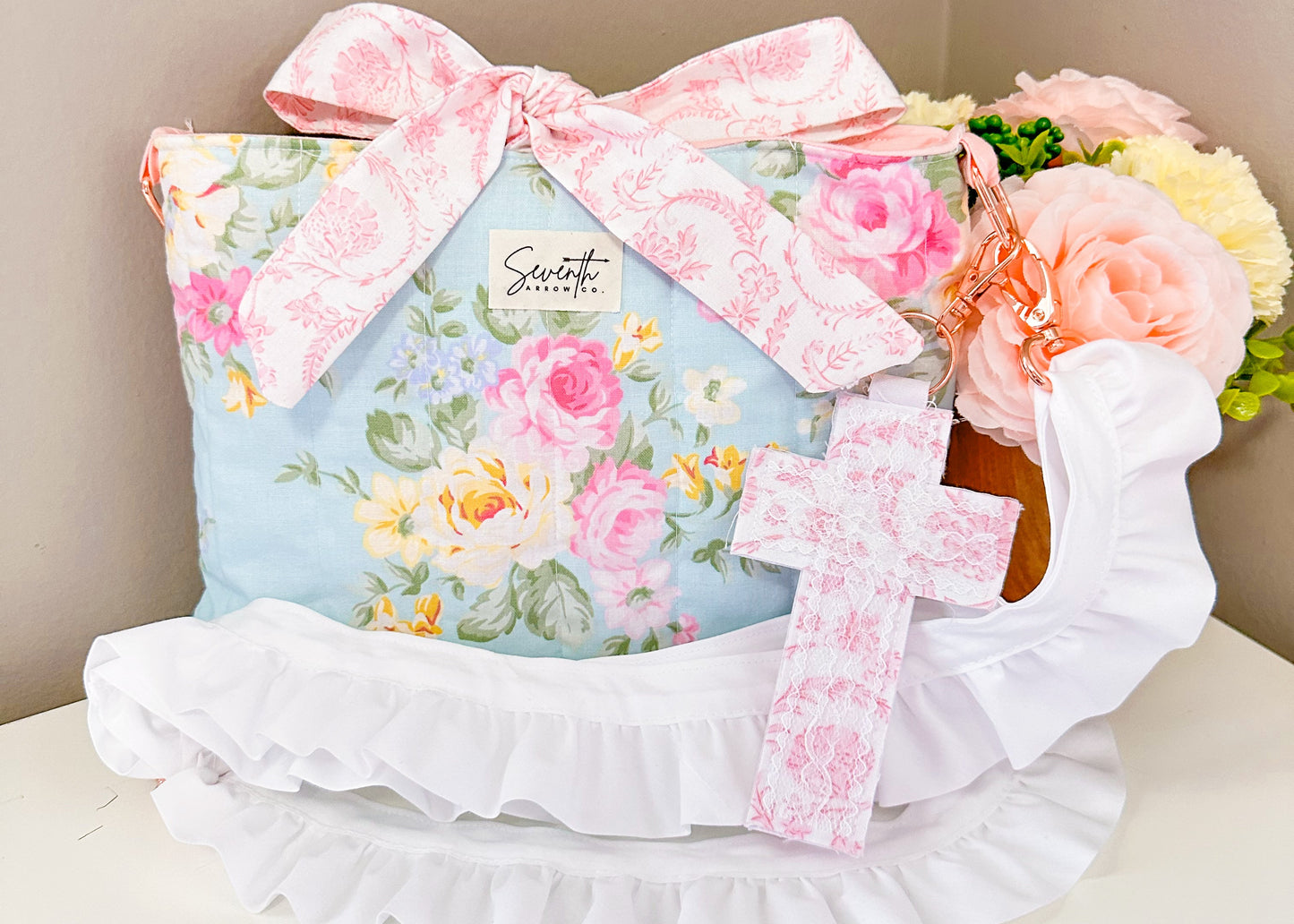 Sweet Spring Floral Bible Sleeve Crossbody Bag | Purse