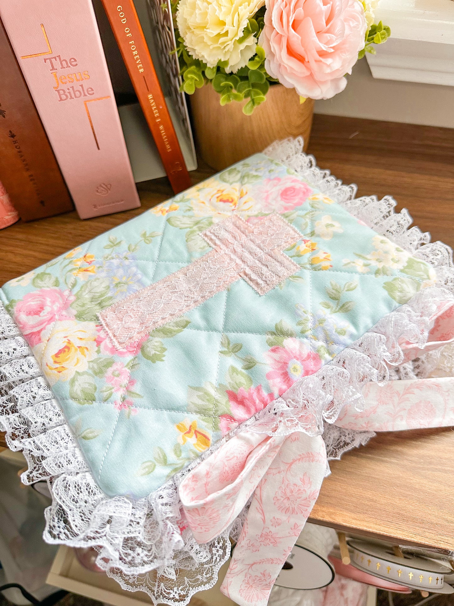 Sweet Spring Floral Bible Cover