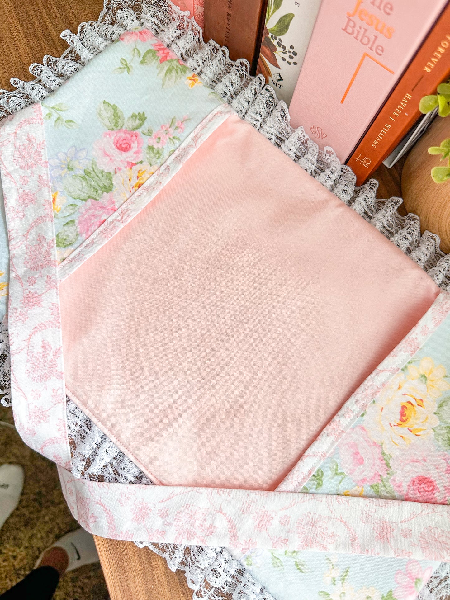 Sweet Spring Floral Bible Cover - Ready to Ship (non-customizable)