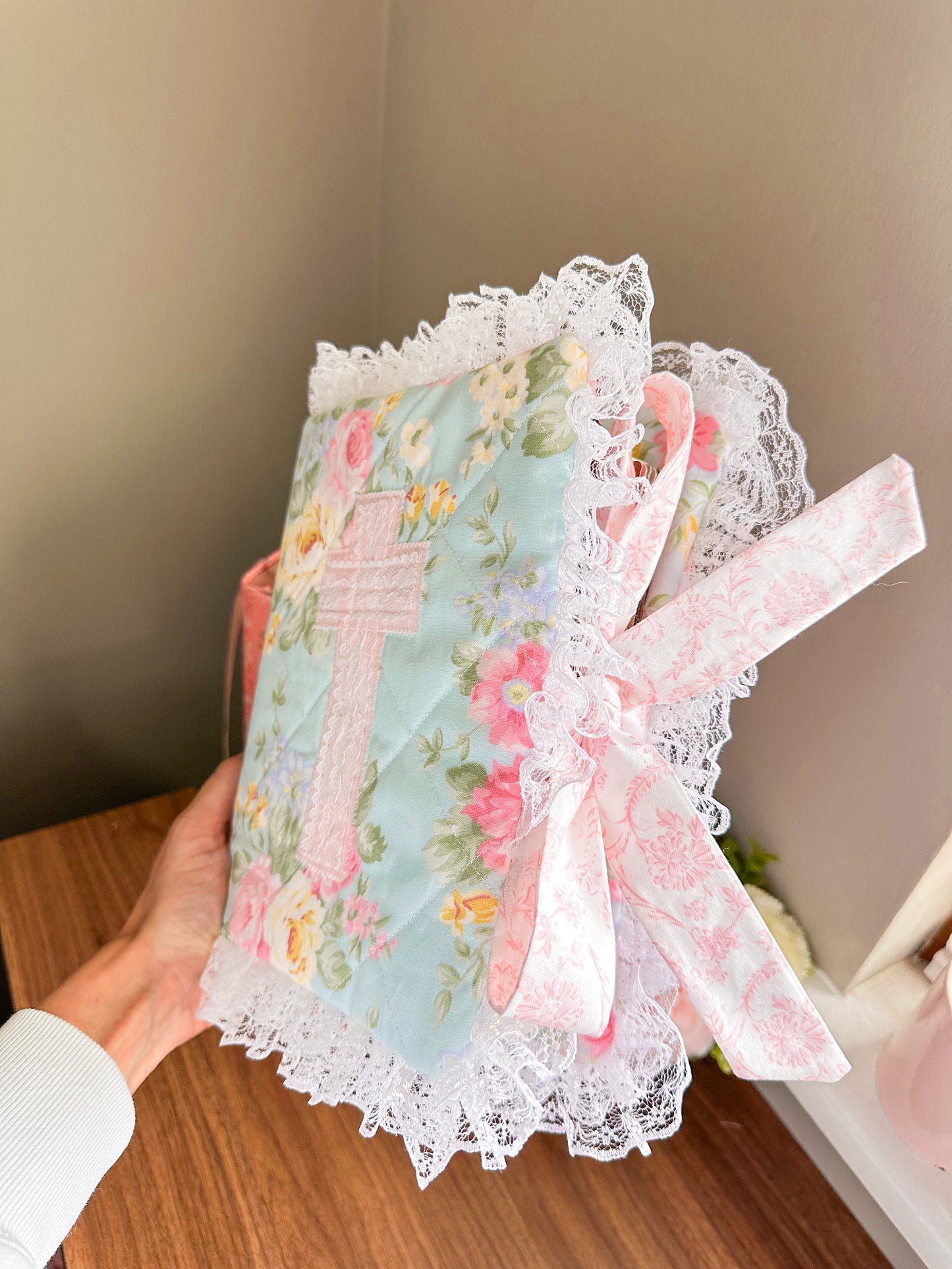 Sweet Spring Floral Bible Cover - Ready to Ship (non-customizable)