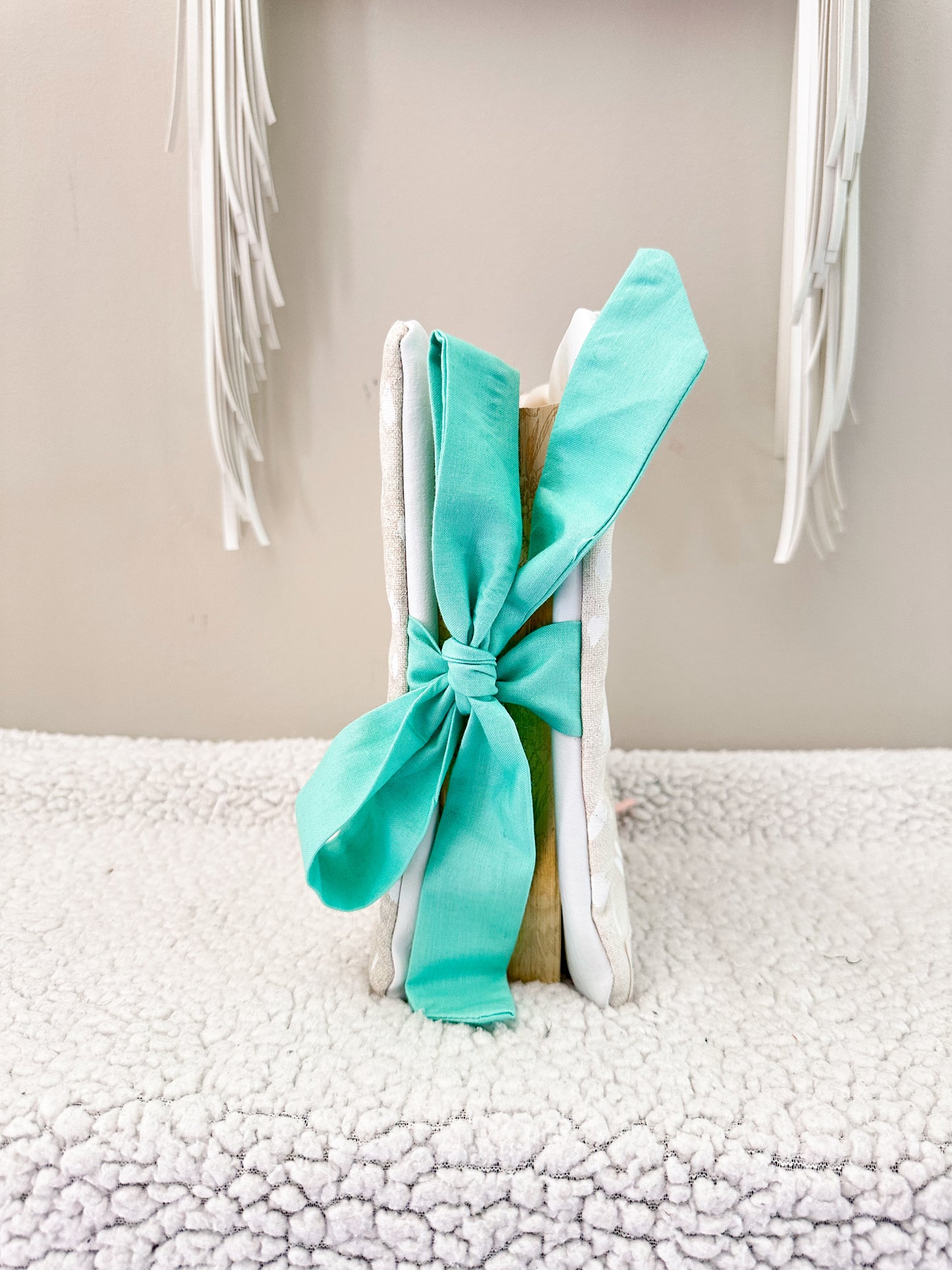 The Shianne Bible Cover | Western Axis Print | Turquoise Accent | Faux Leather Pockets