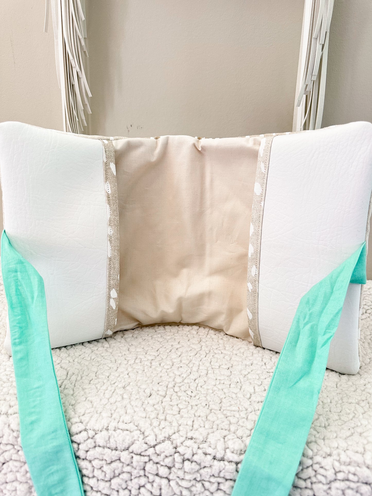 The Shianne Bible Cover | Western Axis Print | Turquoise Accent | Faux Leather Pockets