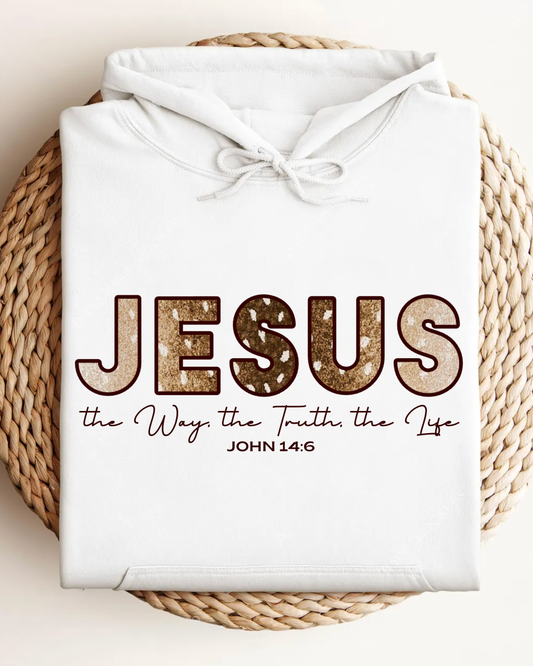 Women's Axis Print Jesus The Way Hoodie